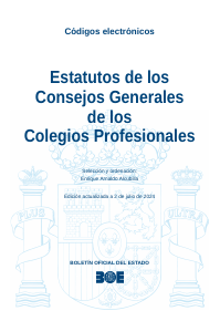 Estatutos de los Consejos Generales de los Colegios Profesionales