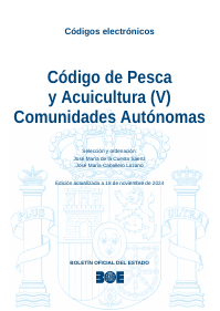 Código de Pesca y Acuicultura (V) Comunidades Autónomas